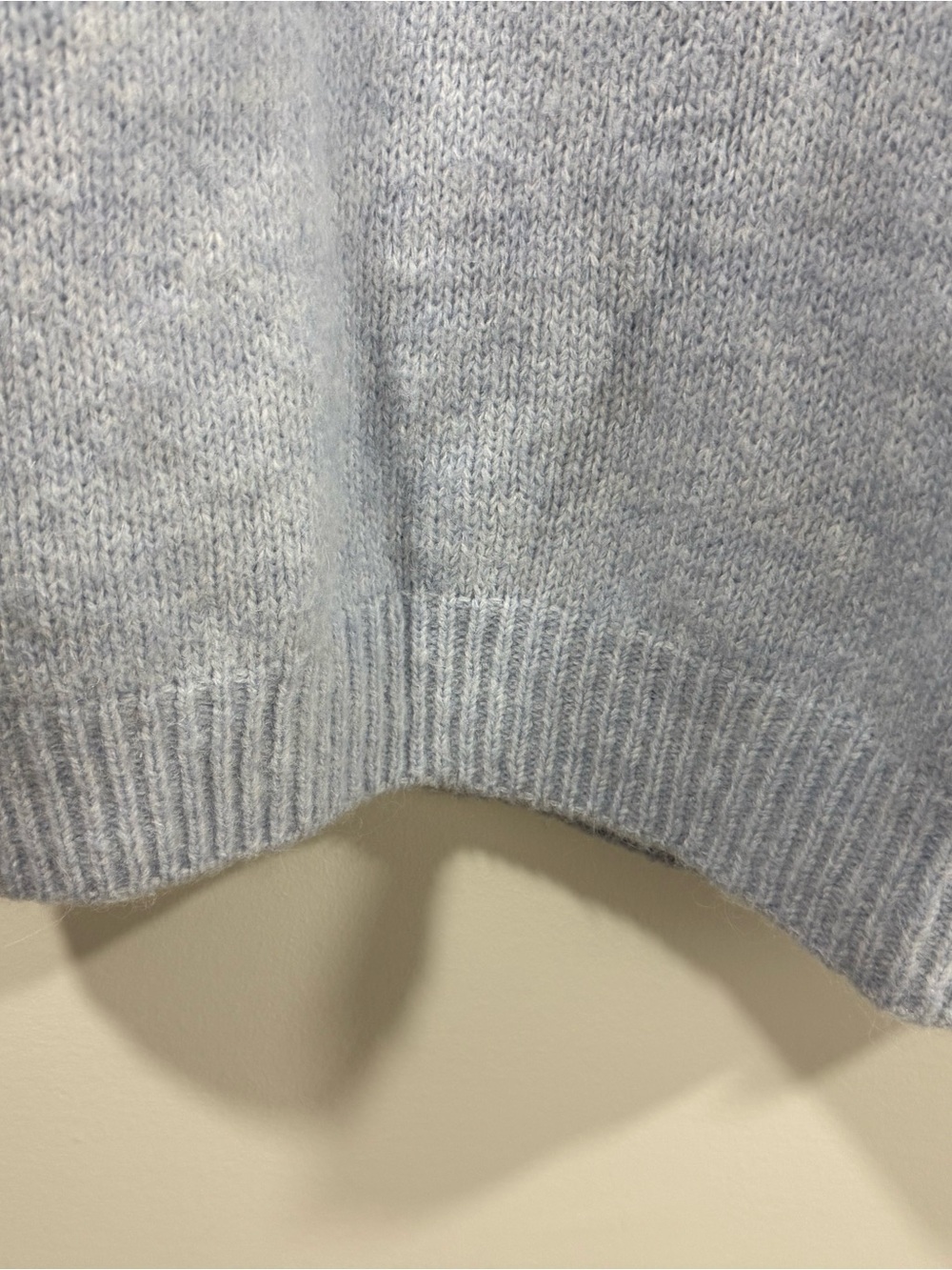 Zara Light Blue Soft Fuzzy Crewneck Sweater - Picture 2 of 4